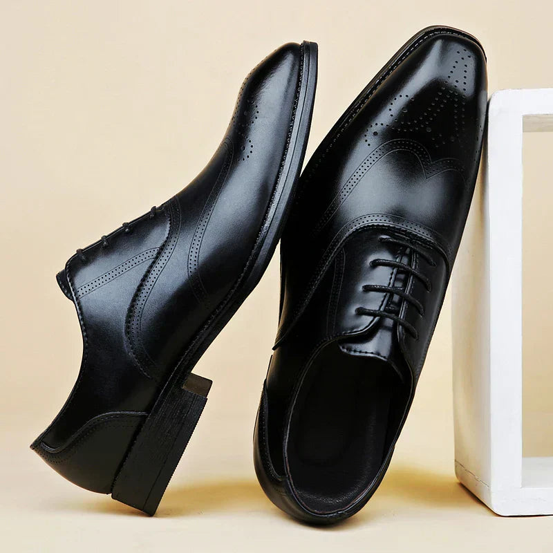 Lucas Zapatos Brogue de Cuero