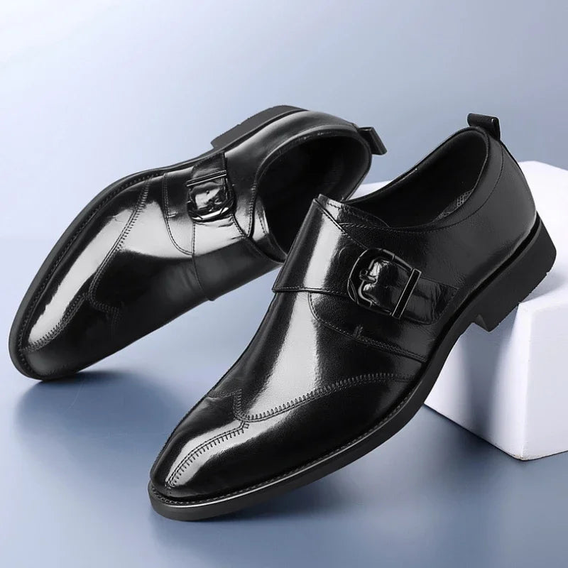 Lusso Italiana Mocasines de Cuero Genuino