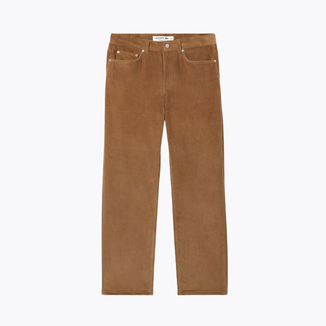 LC 5 Pocket Corte Recto Pantalones de Terciopelo