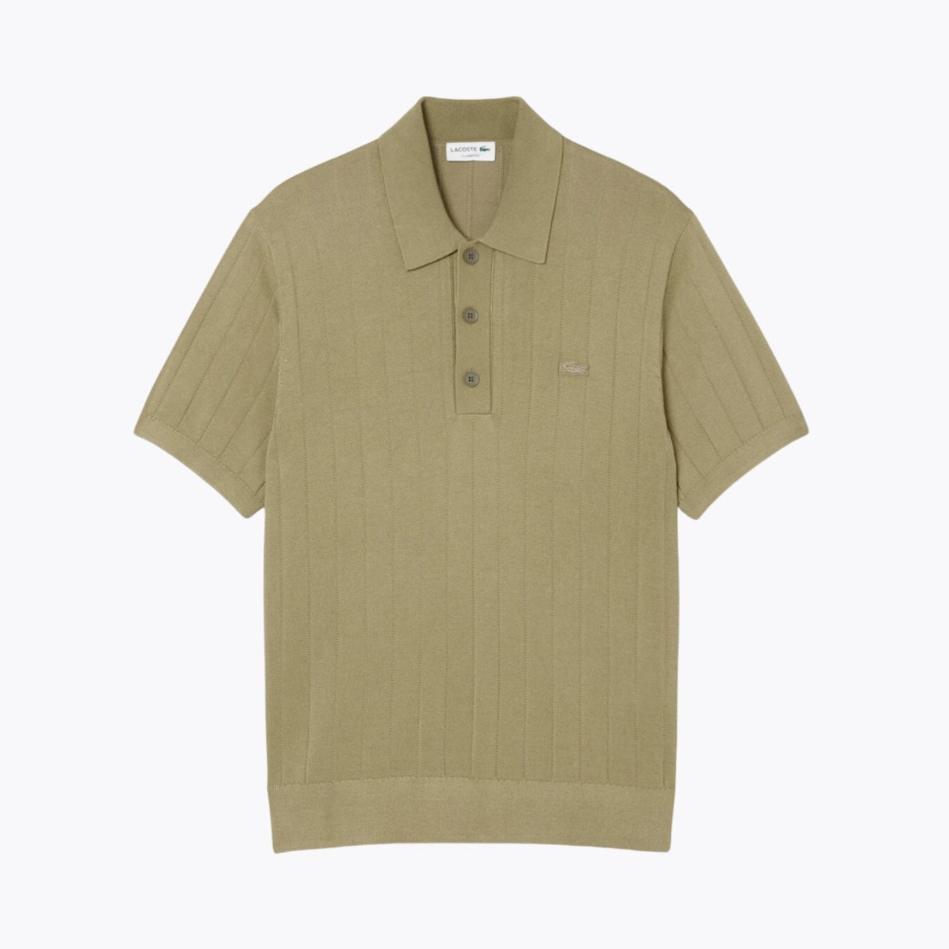 LC Polo Acanalado de Punto Cuello Suéter