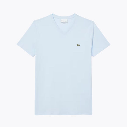 LC Camiseta de algodón pima ligera con cuello en V