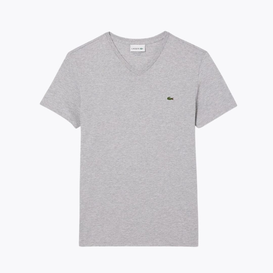 LC Camiseta de algodón pima ligera con cuello en V