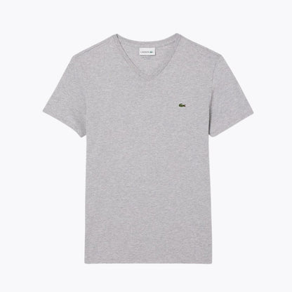LC Camiseta de algodón pima ligera con cuello en V