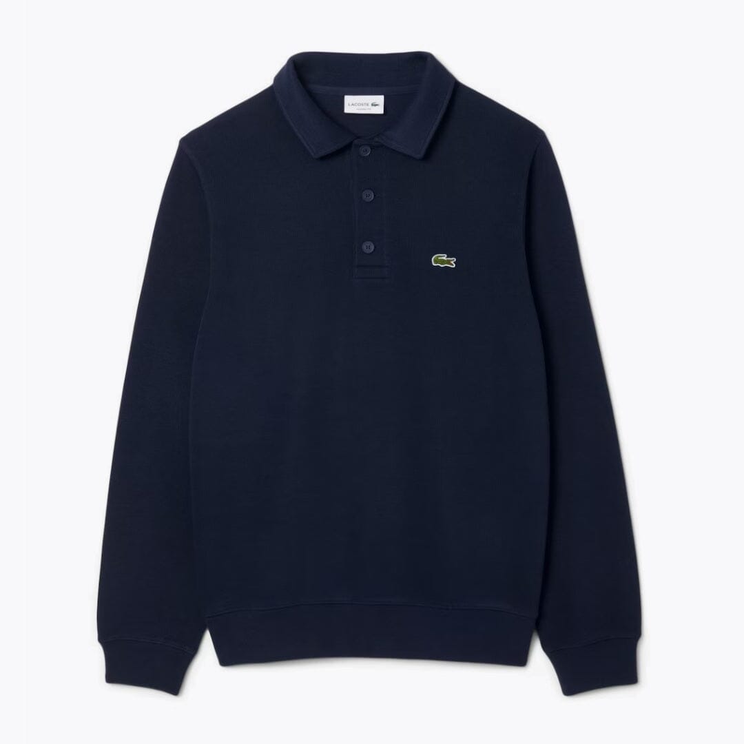 Sudadera LC de Algodón Acanalado con Cuello Polo