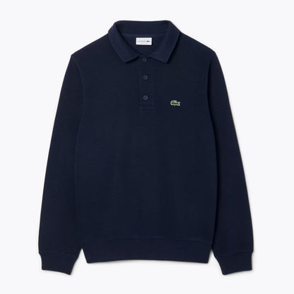 Sudadera LC de Algodón Acanalado con Cuello Polo