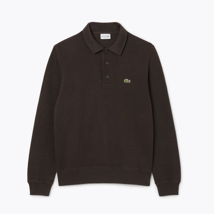 Sudadera LC de Algodón Acanalado con Cuello Polo