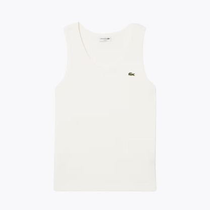LC Corte Slim Ribbed Cotton Camiseta sin Mangas