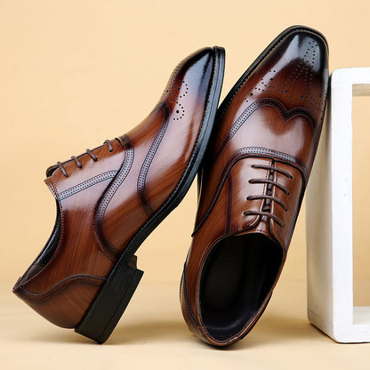 Lucas Zapatos Brogue de Cuero