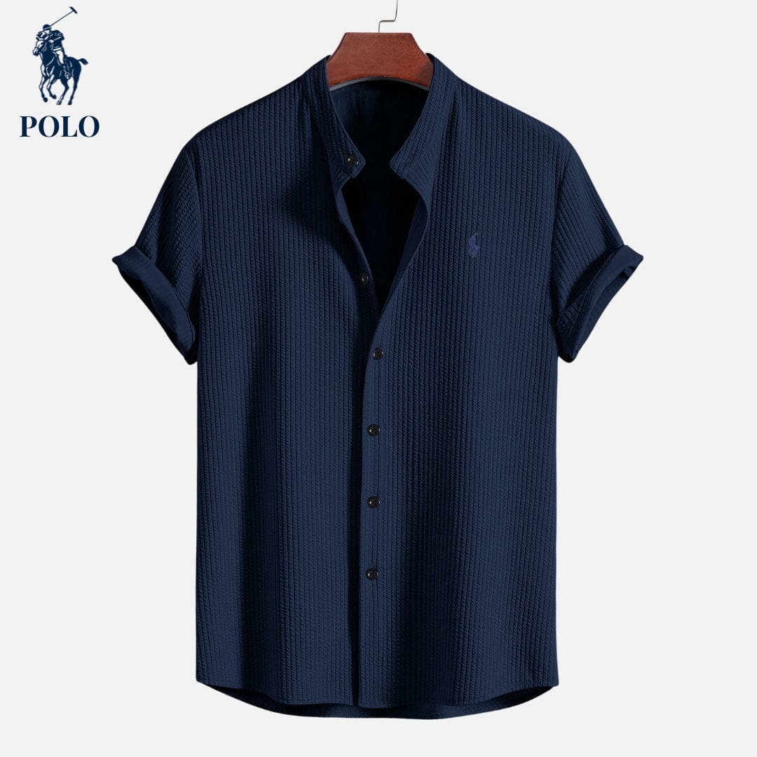 Camisa de polo con cuello en pico Ralph Lauren
