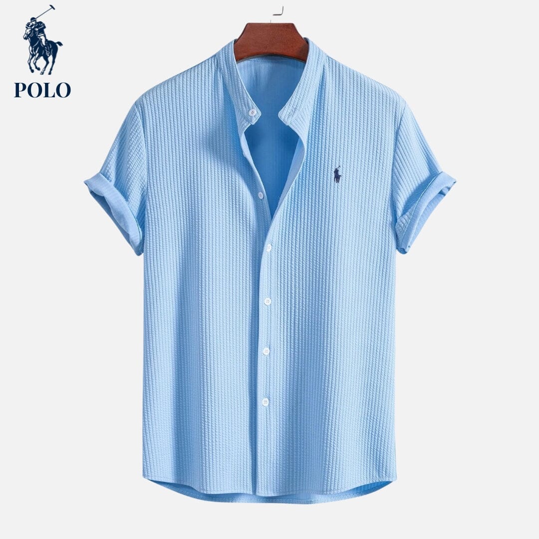 Camisa de polo con cuello en pico Ralph Lauren