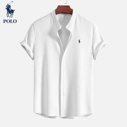 Camisa de polo con cuello en pico Ralph Lauren