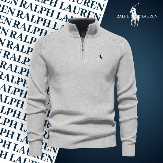 Suéter de cuello con cremallera RL (LIQUIDACIÓN)