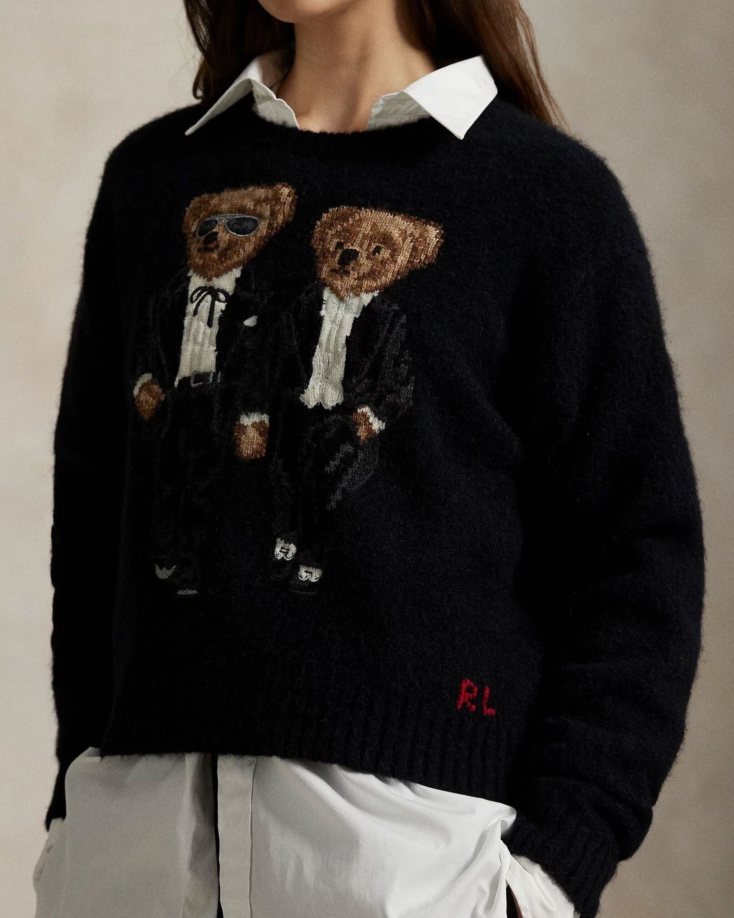 RL The Ralph & Ricky Tuxedo Bear Suéter