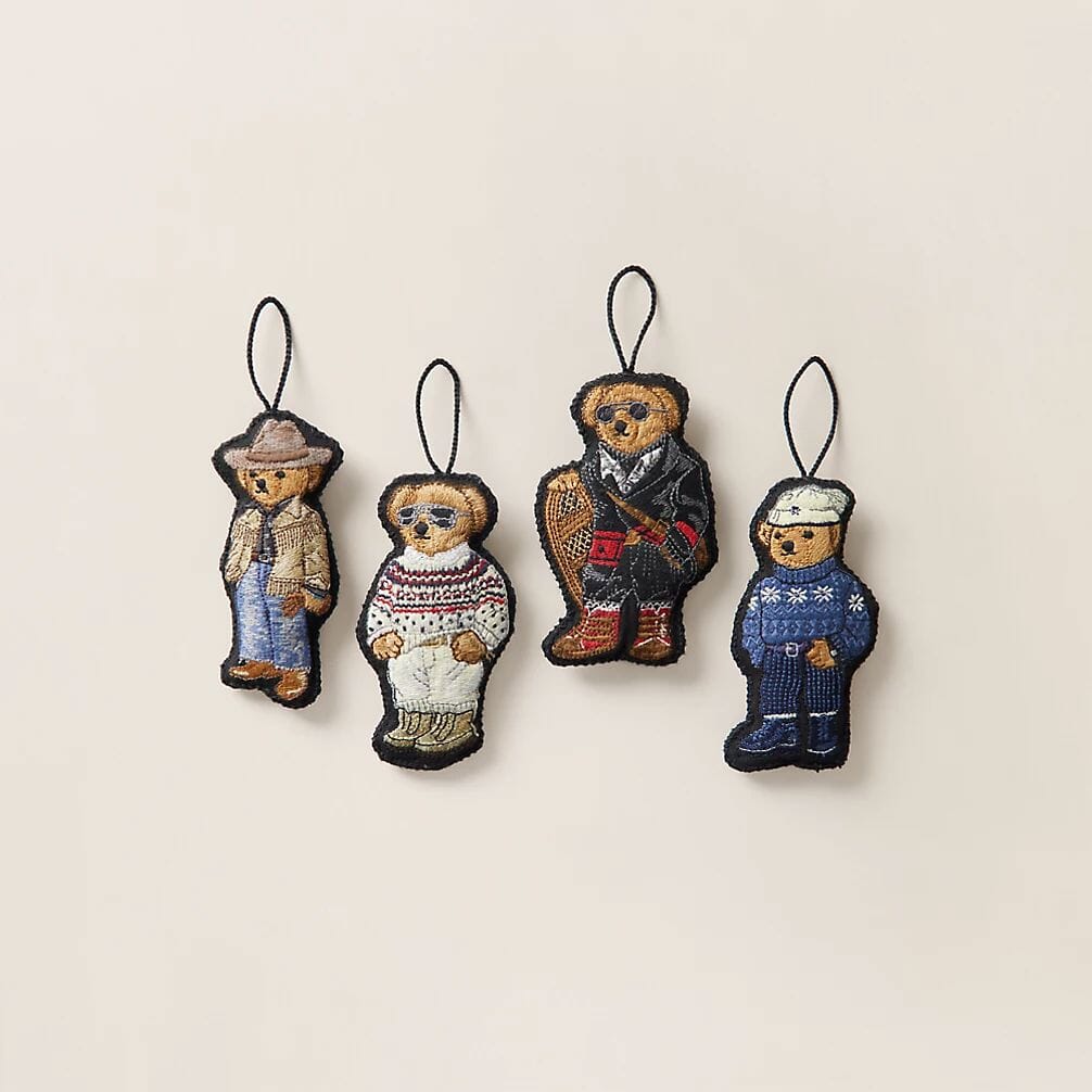 Adorno de oso Polo de RL Conjunto de regalo