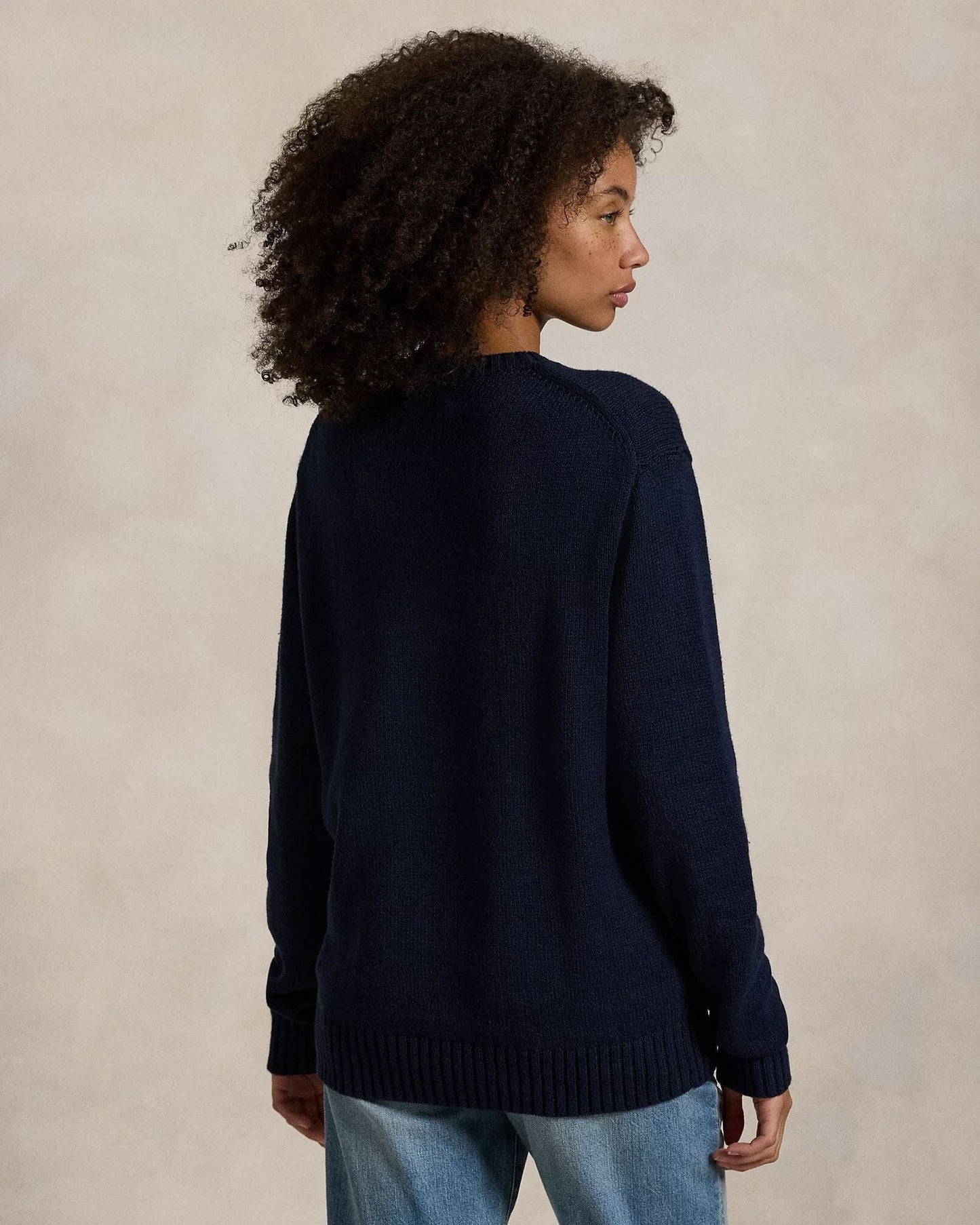 RL Polo Bear Cotton-Linen Suéter