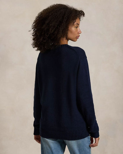 RL Polo Bear Cotton-Linen Suéter