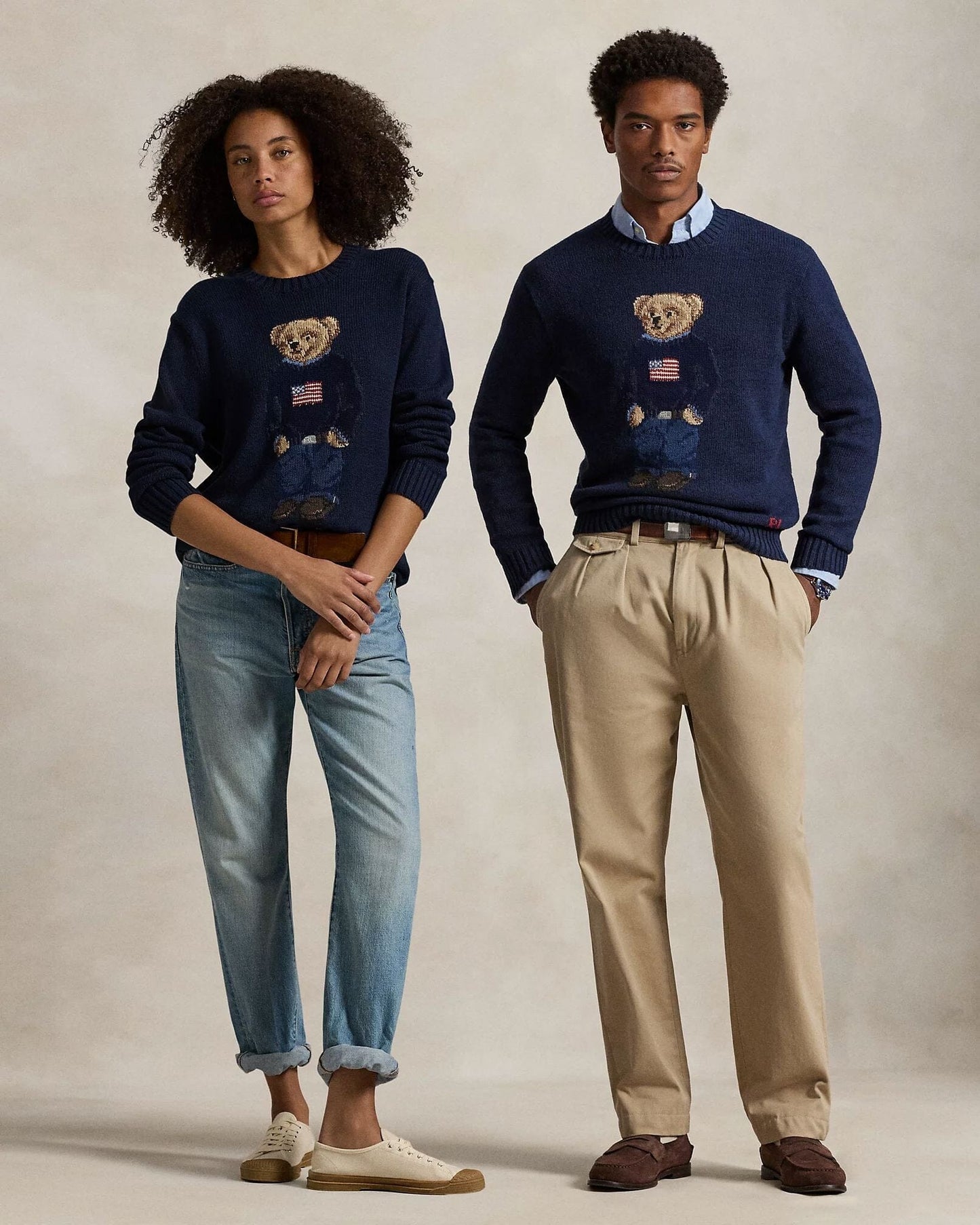 RL Polo Bear Cotton-Linen Suéter