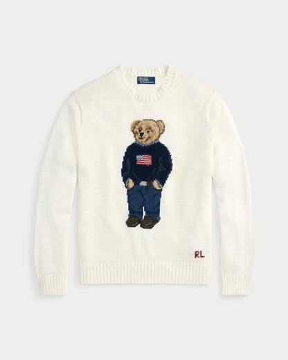 RL Polo Bear Cotton-Linen Suéter