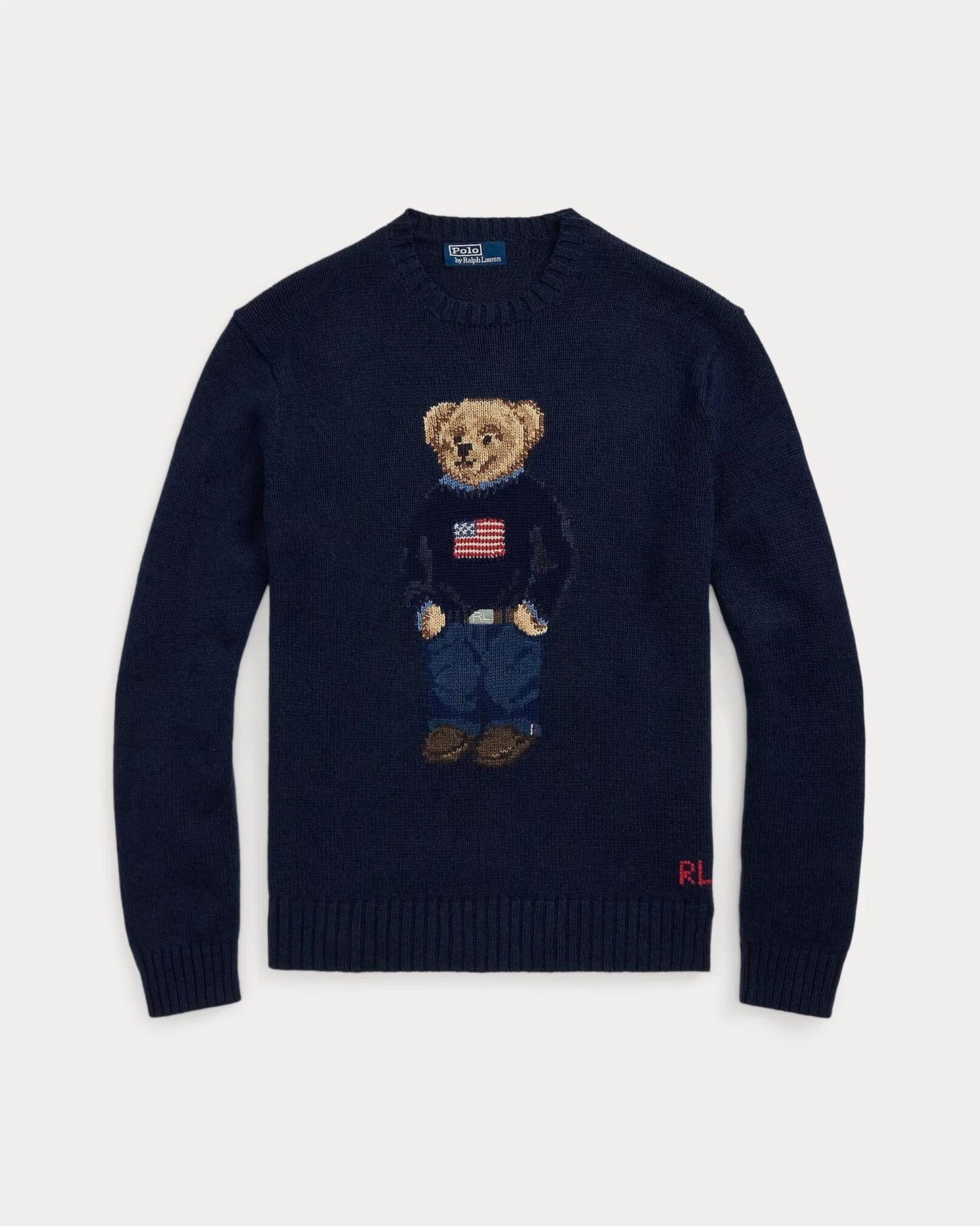 RL Polo Bear Cotton-Linen Suéter