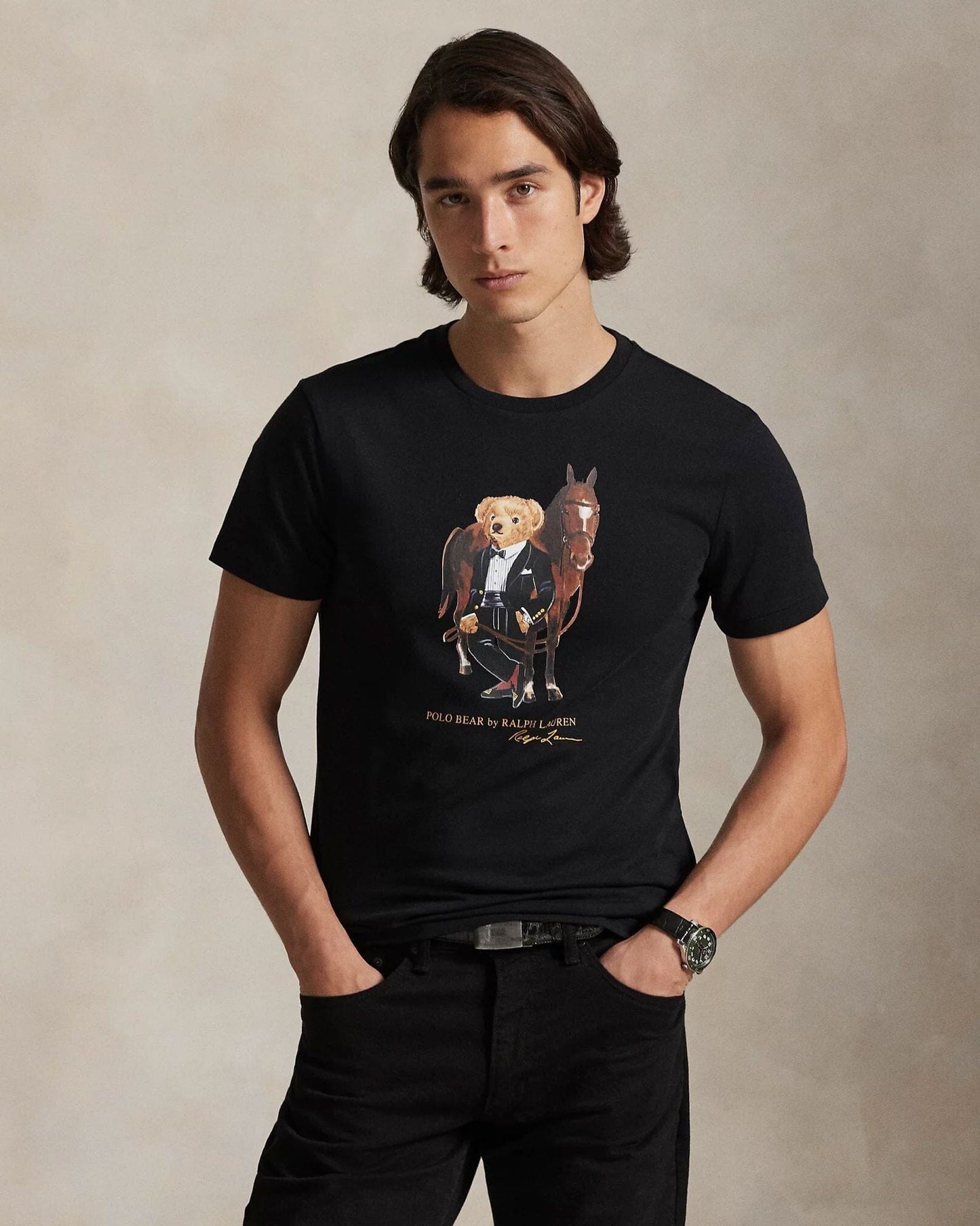 RL Polo Bear Cotton T-Camisa