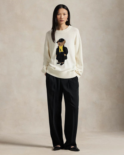 RL Polo Bear Cotton Crewneck Suéter