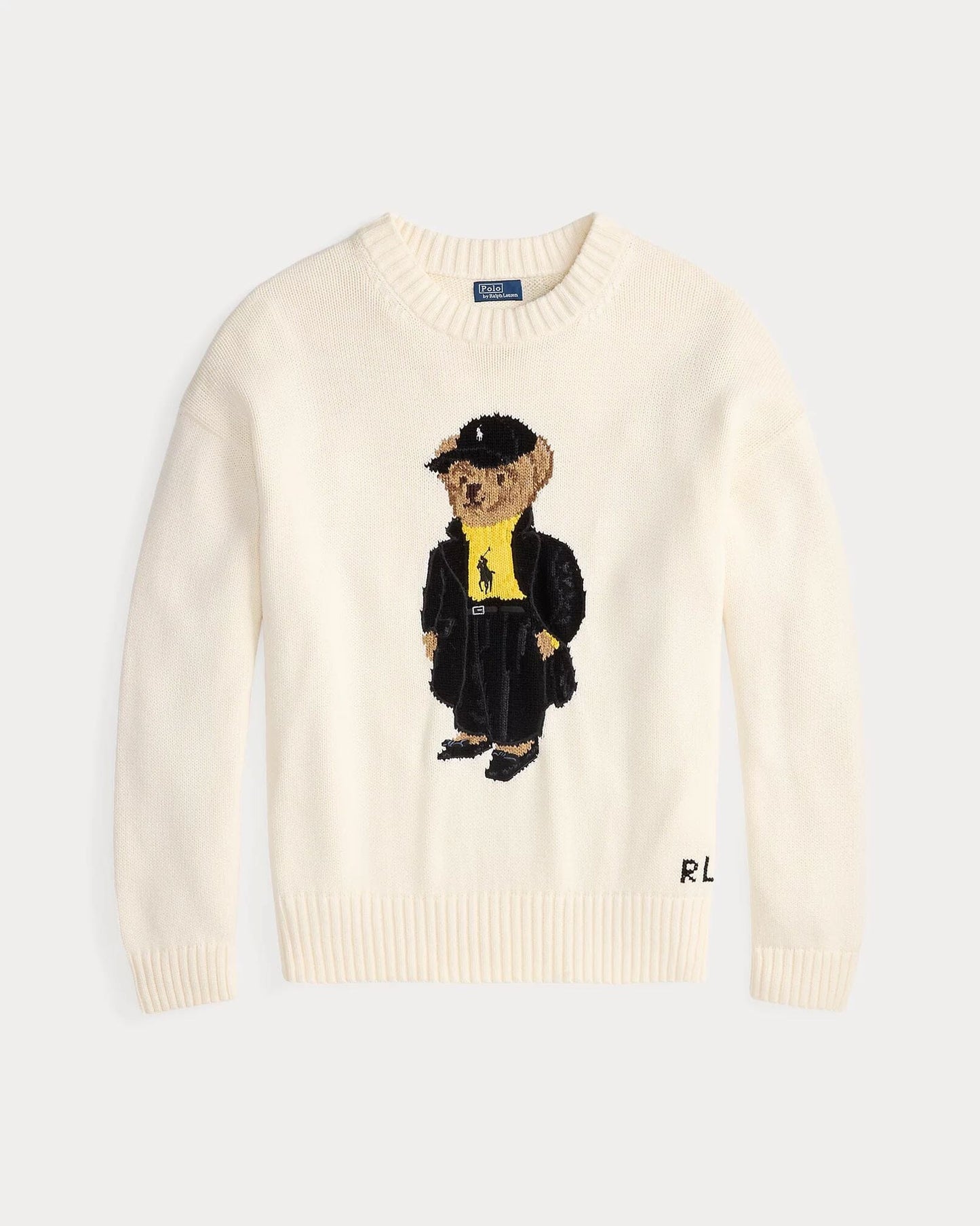 RL Polo Bear Cotton Crewneck Suéter