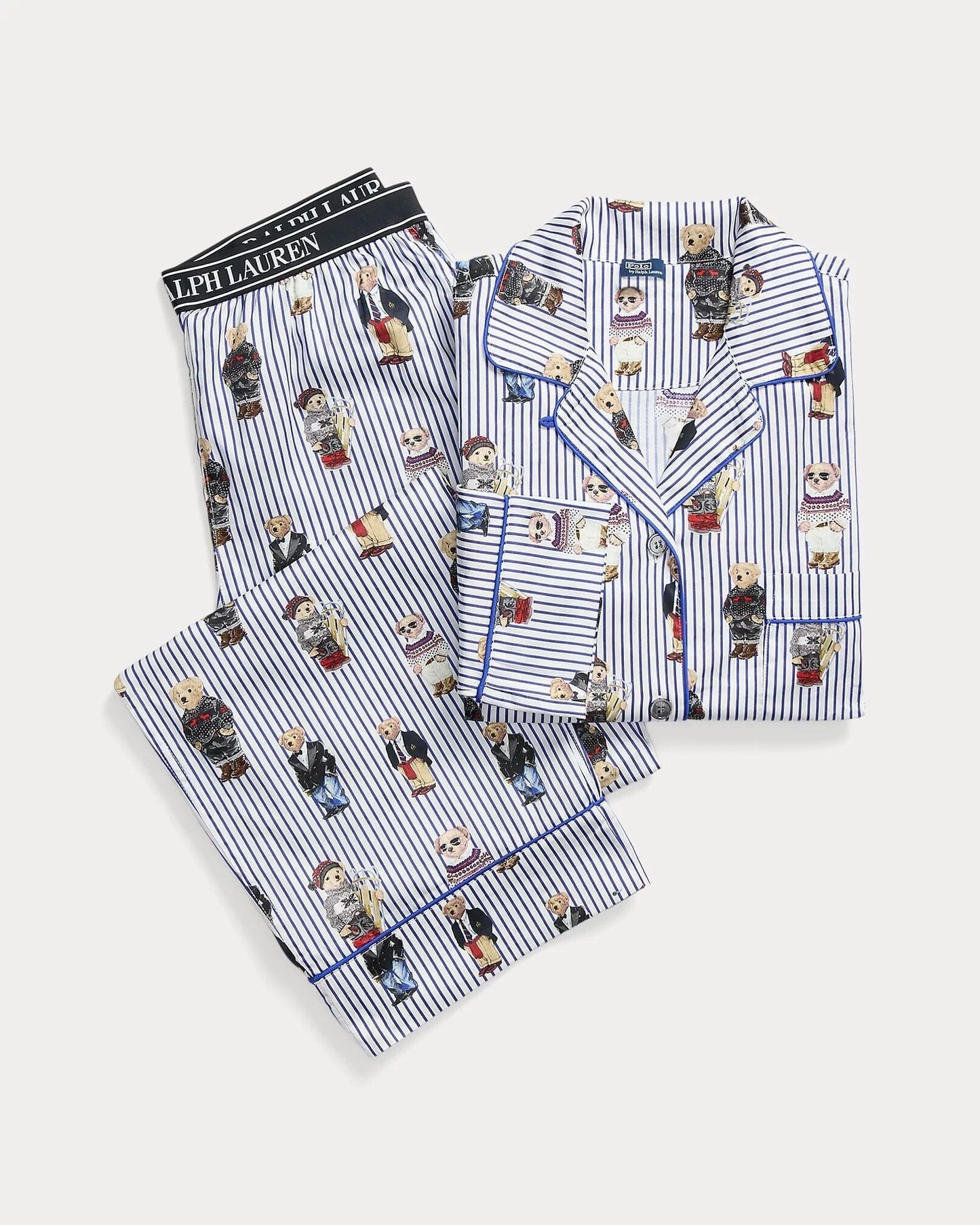 RL Polo Bear Cotton Satin Pijama