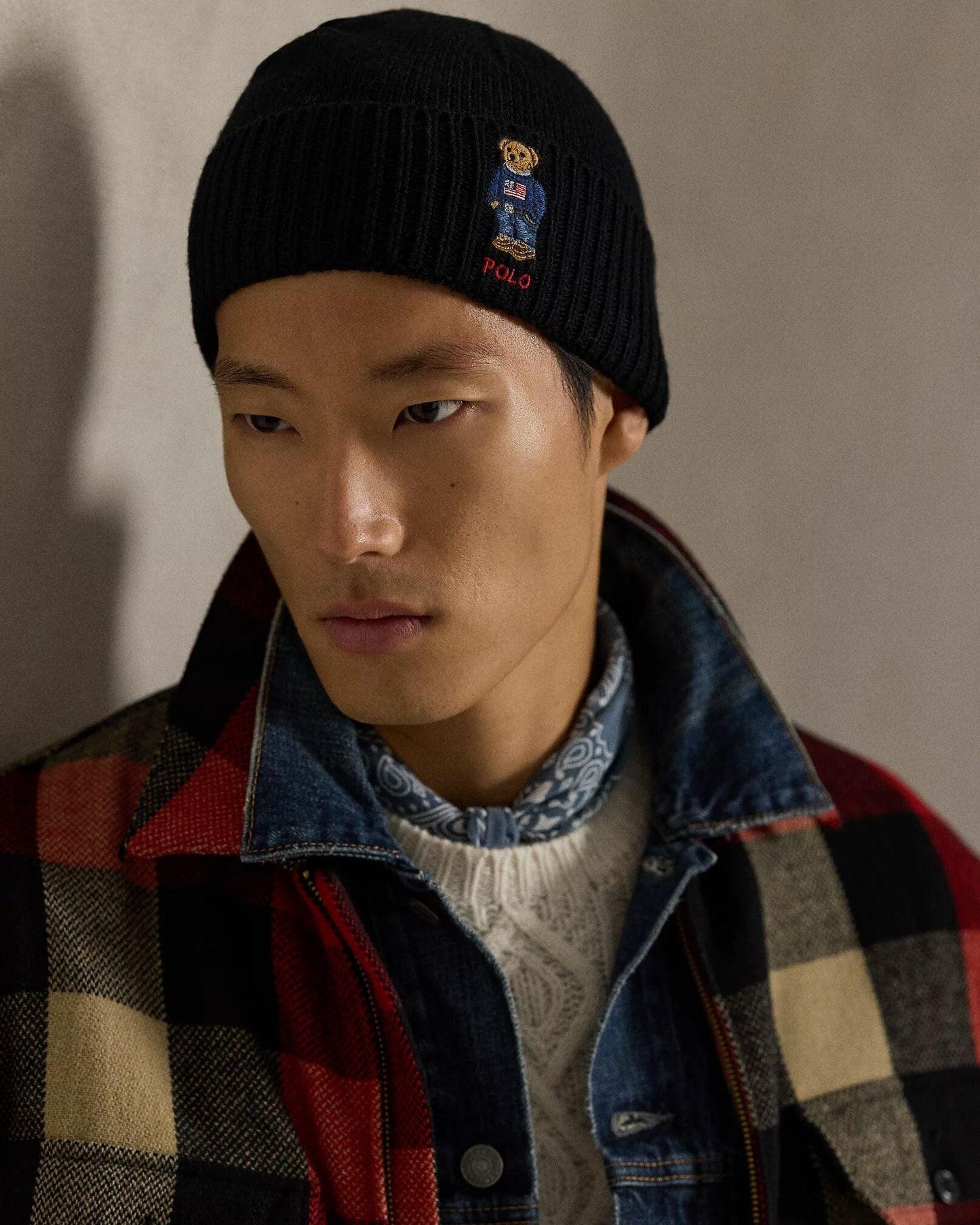 RL Polo Bear Rib-Knit Gorro