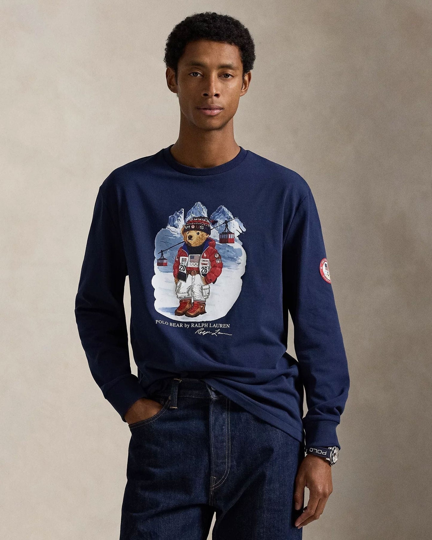 RL Team USA Polo Bear Camiseta