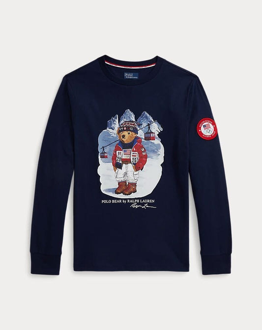 Camiseta de algodón RL Team USA Polo Bear