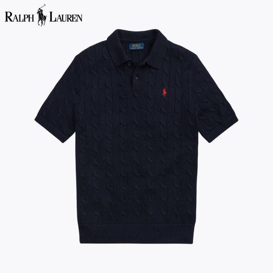 RL Suéter de Algodón Cuello Polo
