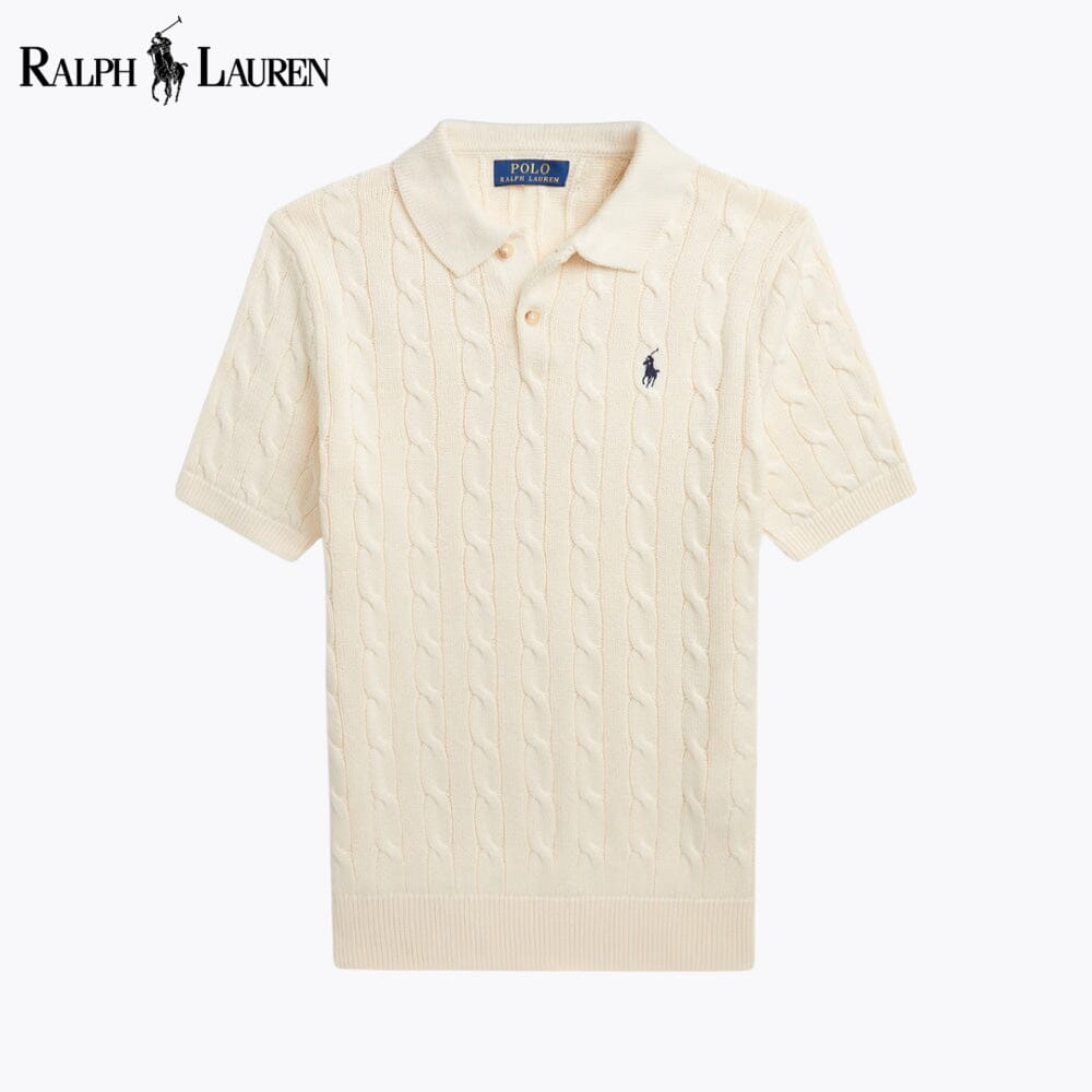 RL Suéter de Algodón Cuello Polo