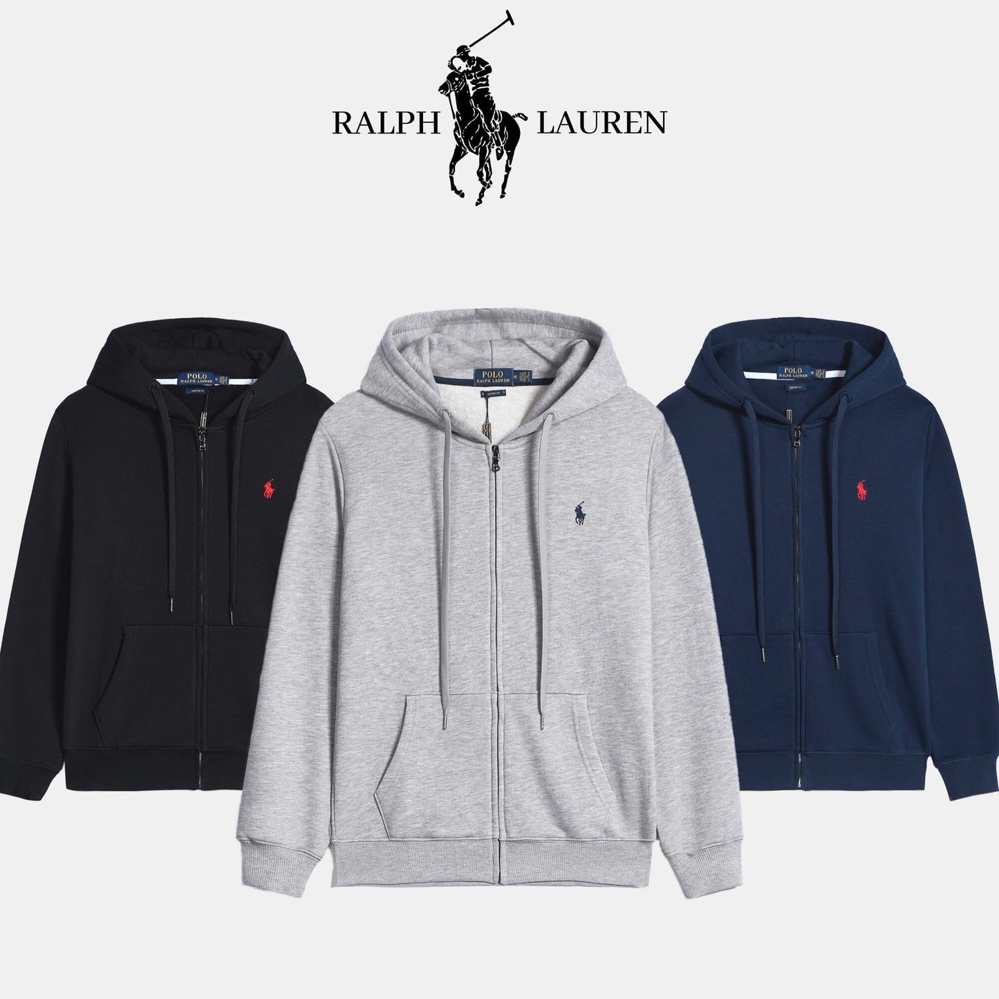 RL Hombre Sudadera Clásica con Capucha