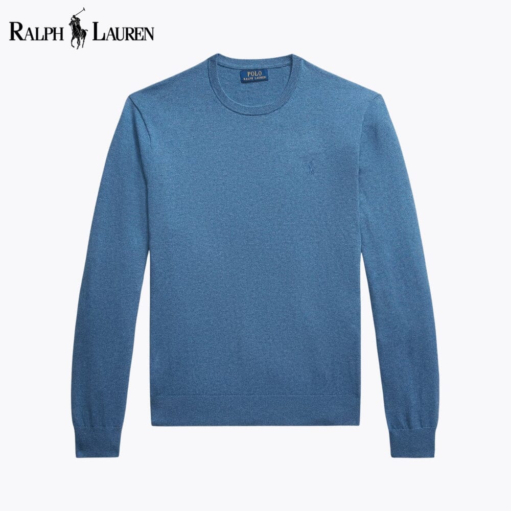 Jersey de cuello redondo de algodón y cachemir de RL