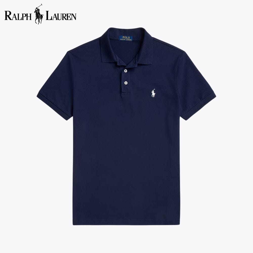 RL Custom Corte Slim Stretch Mesh Playera Polo
