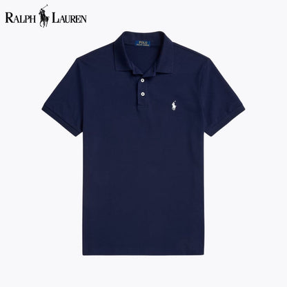 RL Custom Corte Slim Stretch Mesh Playera Polo