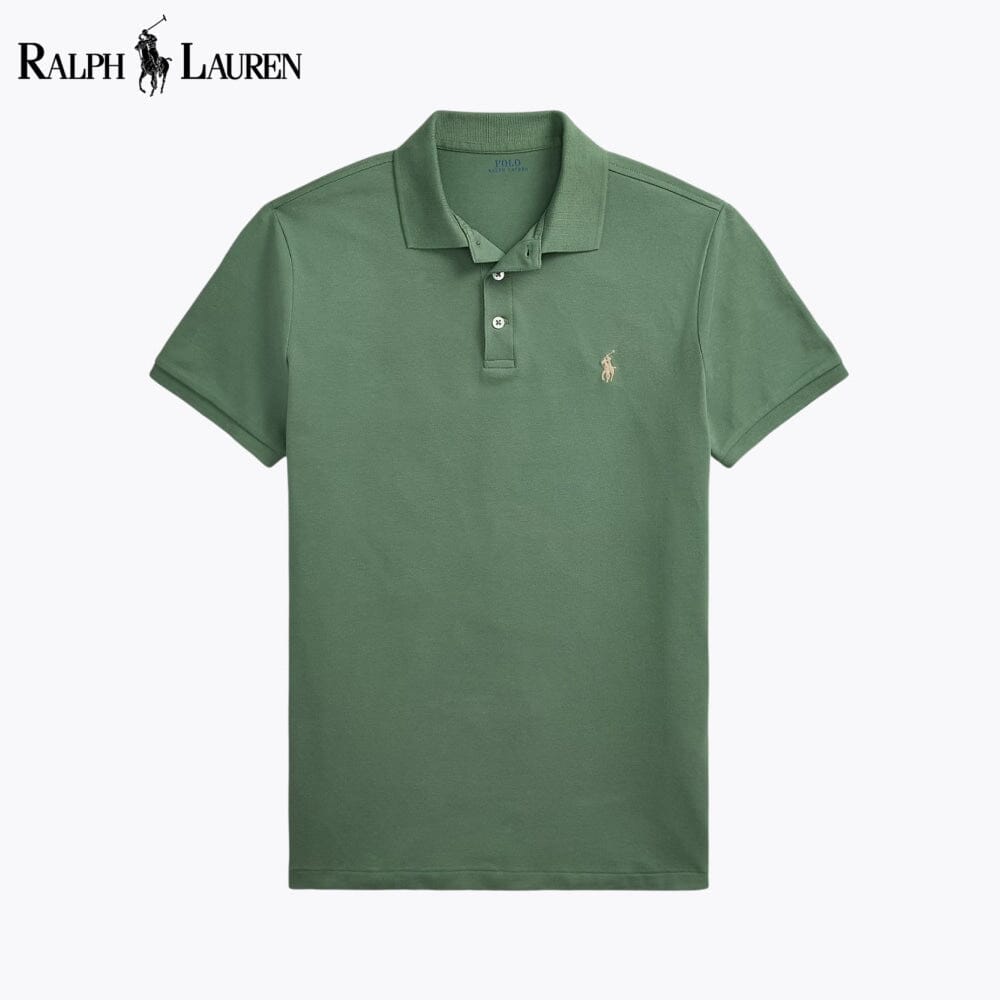 RL Custom Corte Slim Stretch Mesh Playera Polo