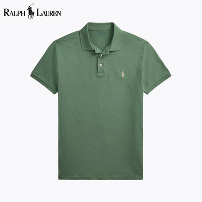 RL Custom Corte Slim Stretch Mesh Playera Polo
