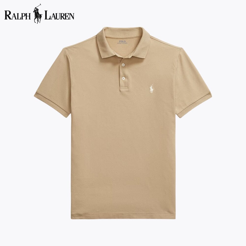 RL Custom Corte Slim Stretch Mesh Playera Polo