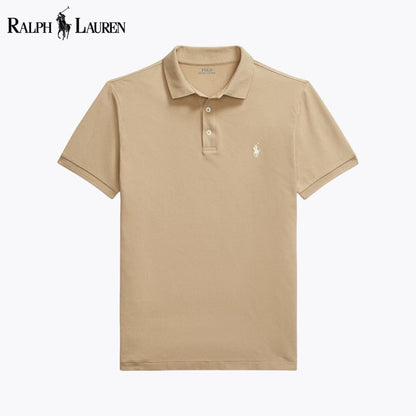 RL Custom Corte Slim Stretch Mesh Playera Polo