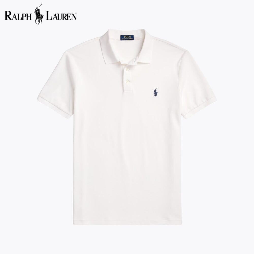 RL Custom Corte Slim Stretch Mesh Playera Polo