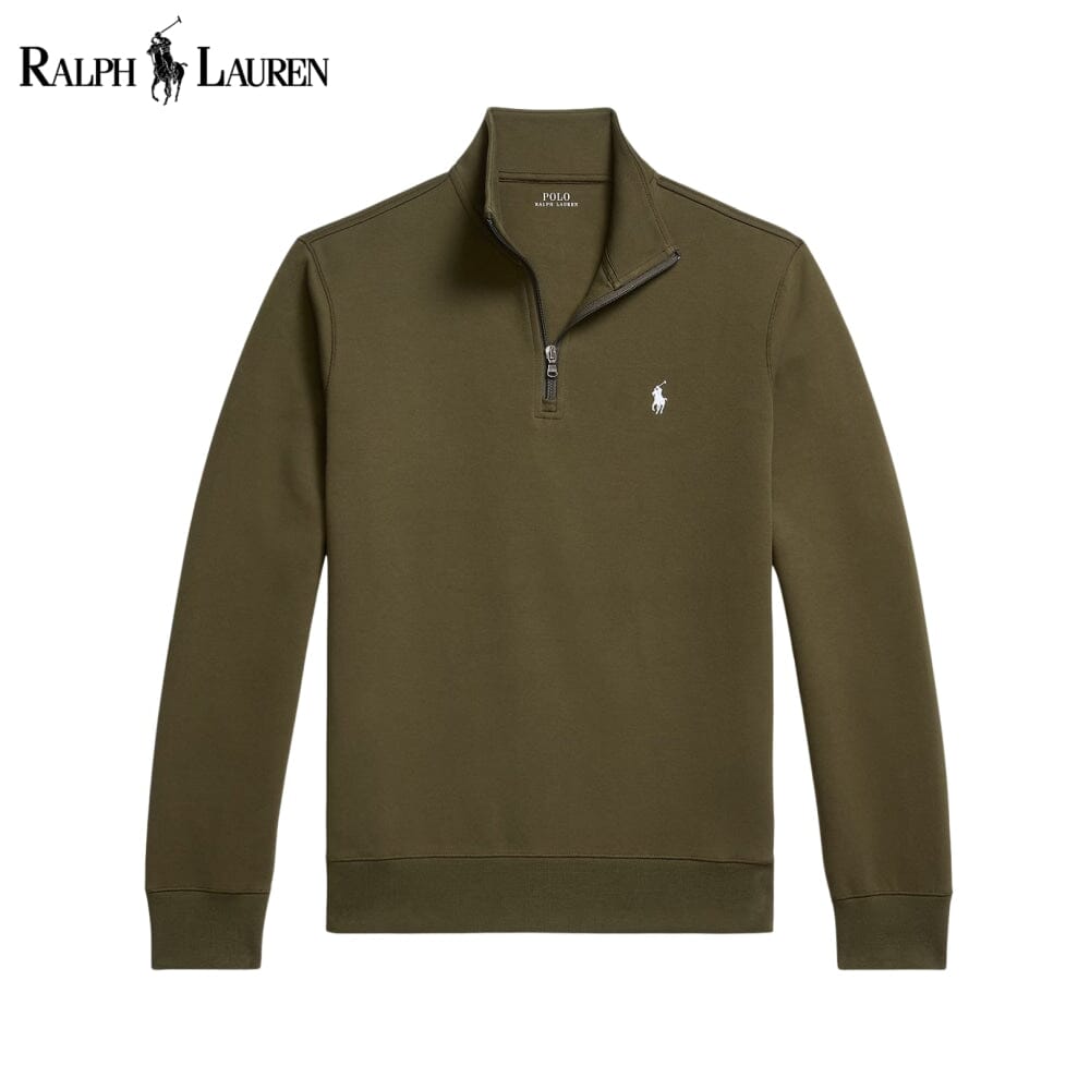 Suéter de cuello alto doble tejido RL