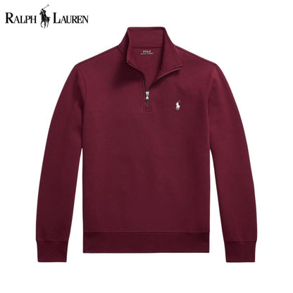 Suéter de cuello alto doble tejido RL