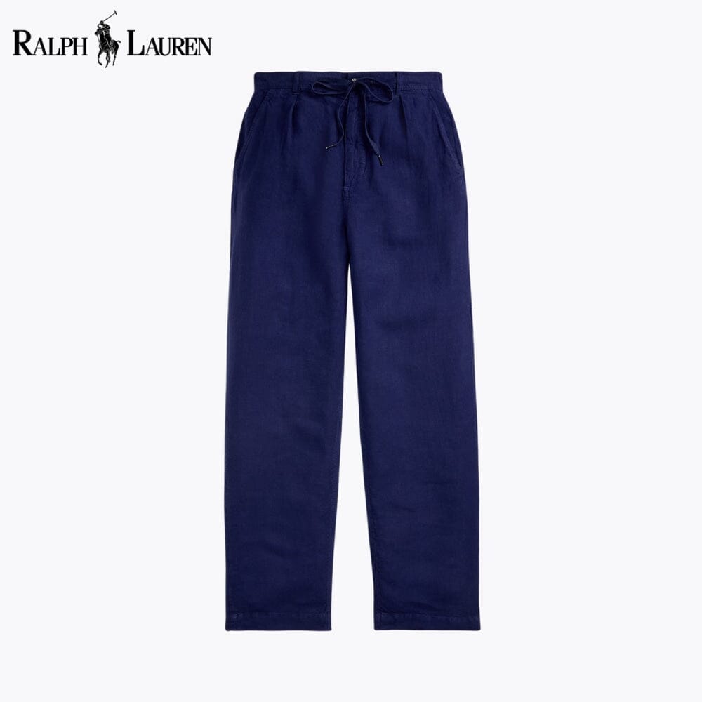 Pantalón de lino plisado RL Lateef de corte relajado