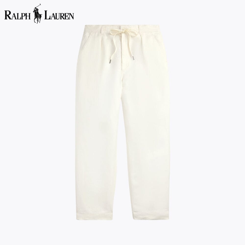 Pantalón de lino plisado RL Lateef de corte relajado