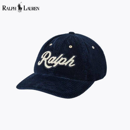 Gorra de pana con el logo de RL
