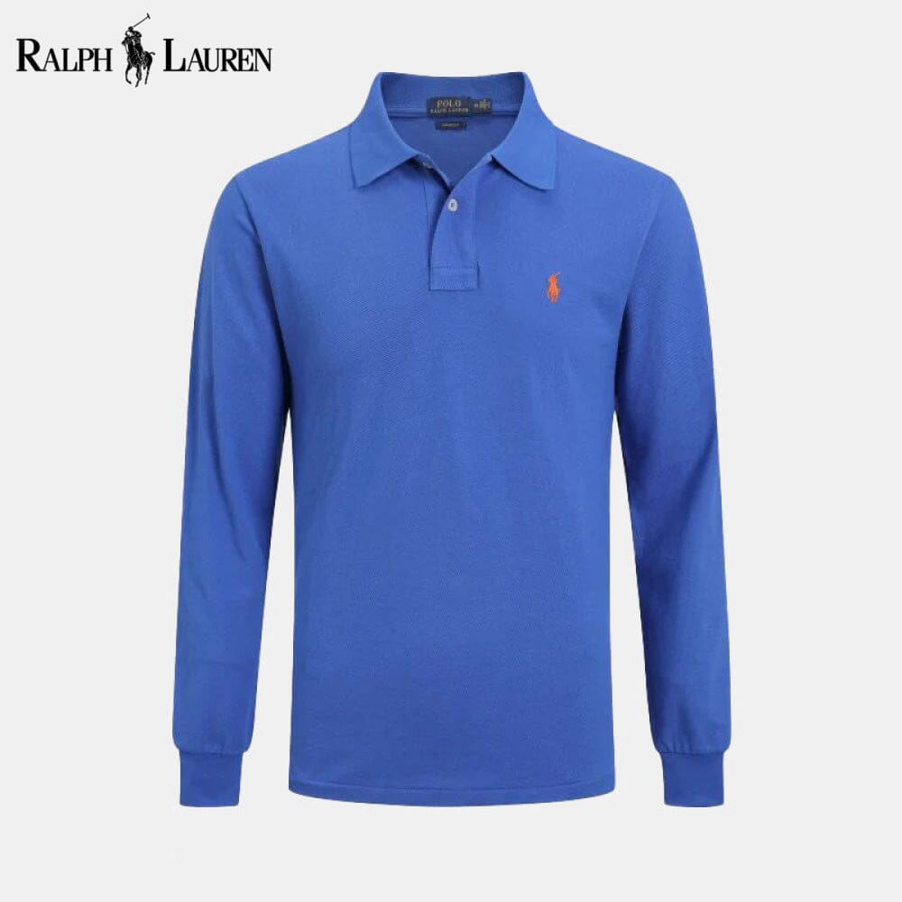 RL Long Corte Ajustado Camisa de Vestir