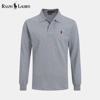 RL Long Corte Ajustado Camisa de Vestir