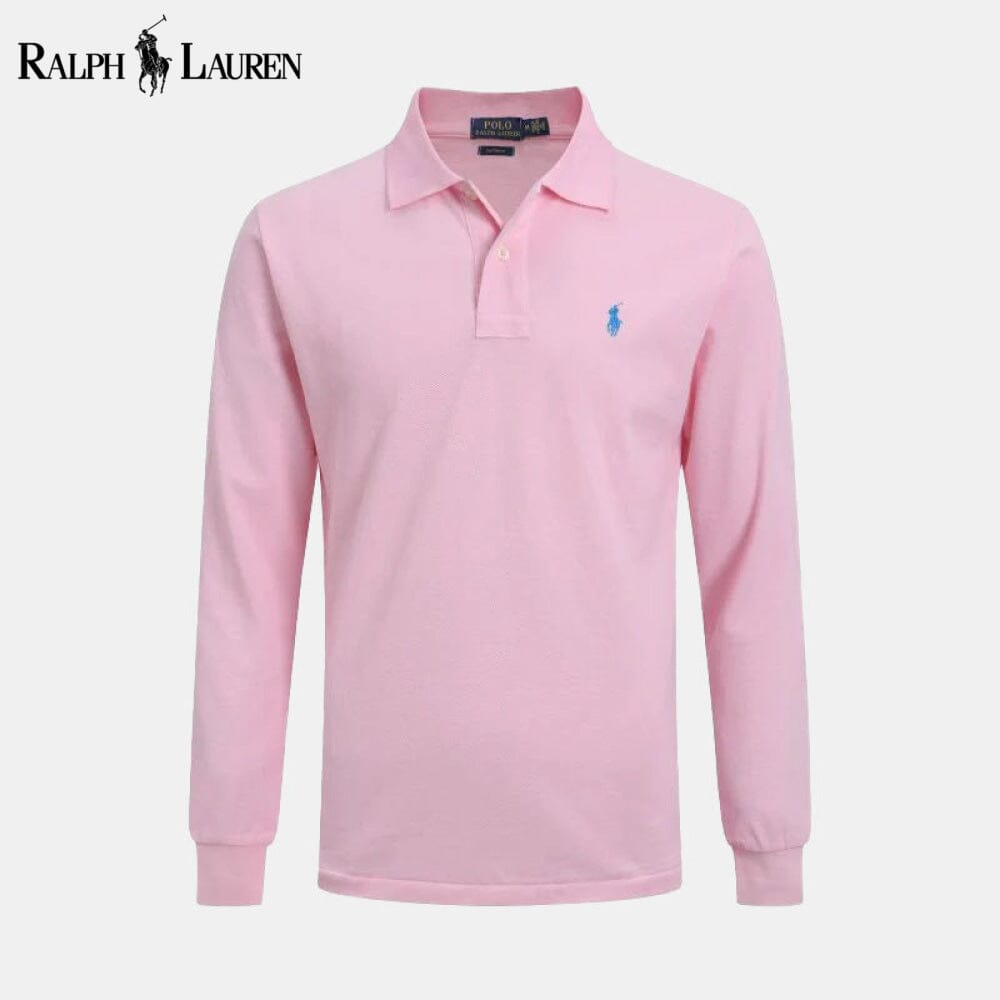 RL Long Corte Ajustado Camisa de Vestir