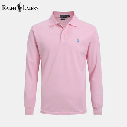 RL Long Corte Ajustado Camisa de Vestir